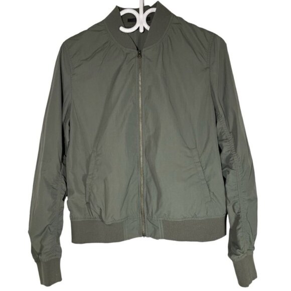 Uniqlo Green Long Sleeve Bomber Jacket size S - Picture 1 of 6